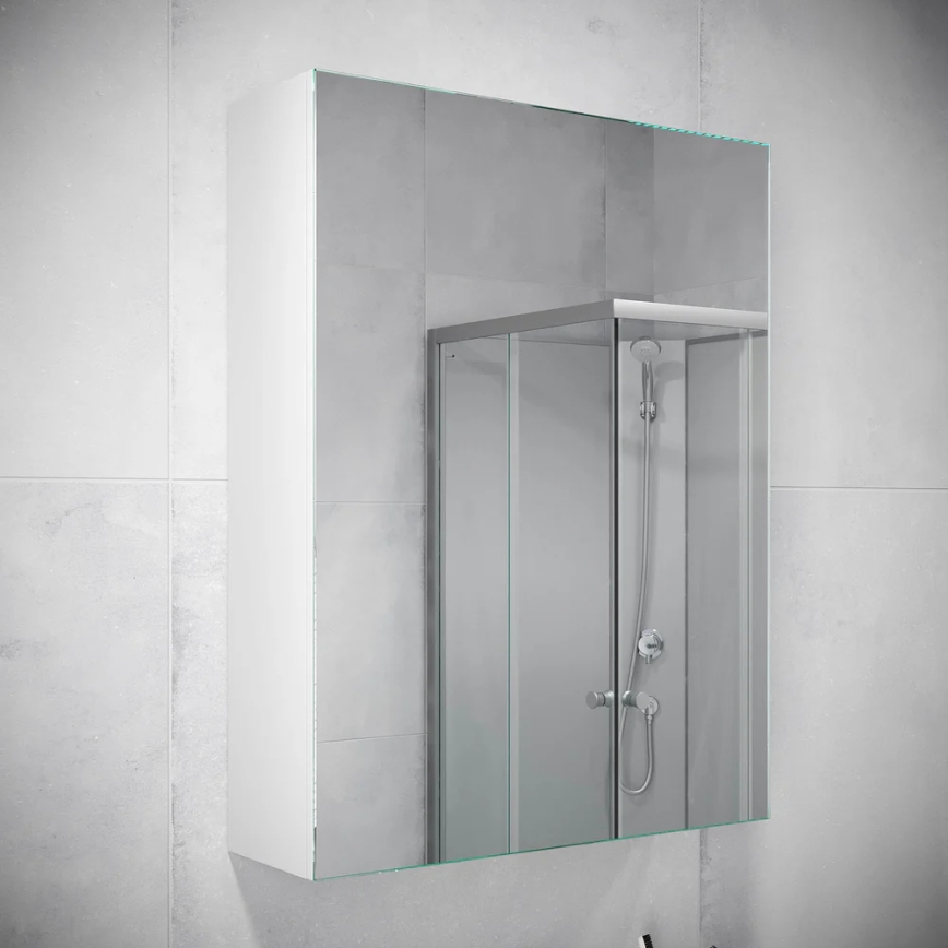 Mueble de baño con espejo HENRY 65x50 cm blanco