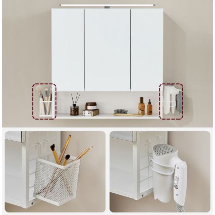 Mueble de baño con espejo SKY blanco