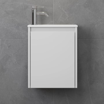 Mueble de baño con lavabo COMO 40 cm blanco mate