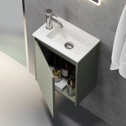 Mueble de baño con lavabo COMO 40 cm, verde