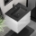 Mueble de baño con lavabo CONOR 61 cm blanco/negro