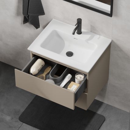 Mueble de baño con lavabo CONOR 61 cm Marakesh/blanco