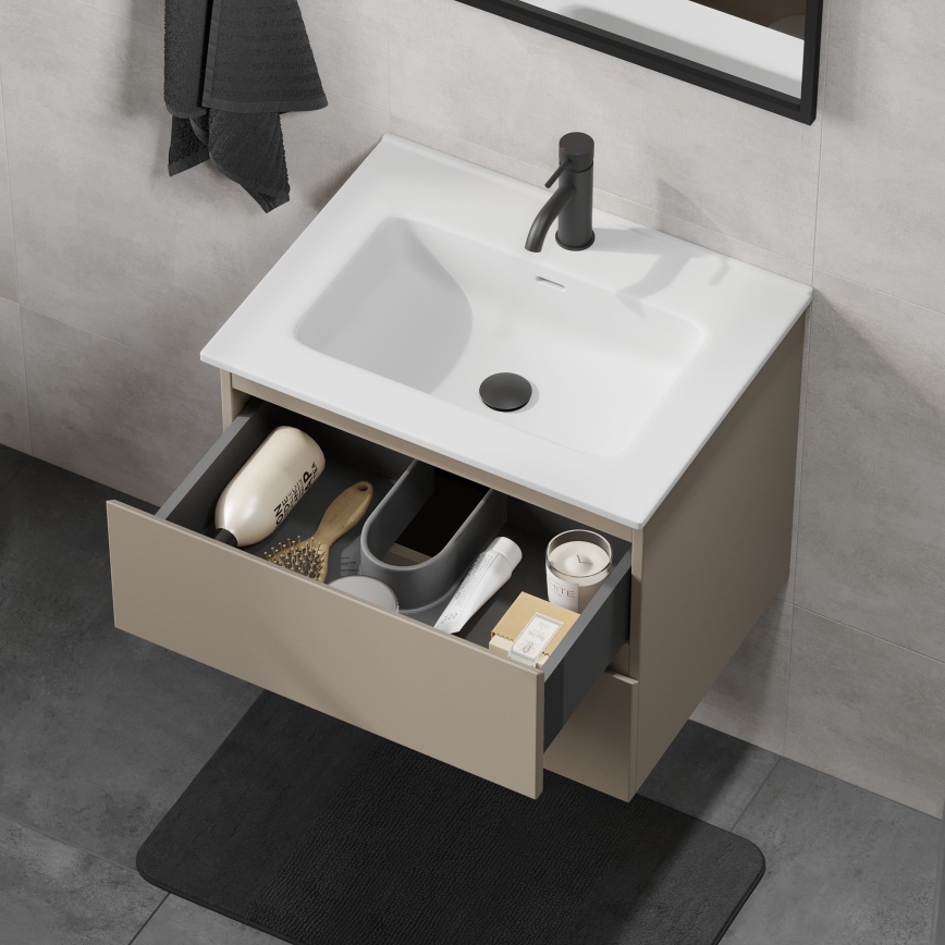 Mueble de baño con lavabo CONOR 61 cm Marakesh/blanco