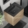 Mueble de baño con lavabo CONOR 61 cm roble/negro