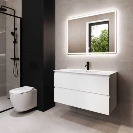 Mueble de baño con lavabo HELSINKI 100 cm blanco
