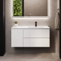 Mueble de baño con lavabo HELSINKI 115 cm derecha/blanco
