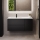 Mueble de baño con lavabo HELSINKI 115 cm izquierdo/negro