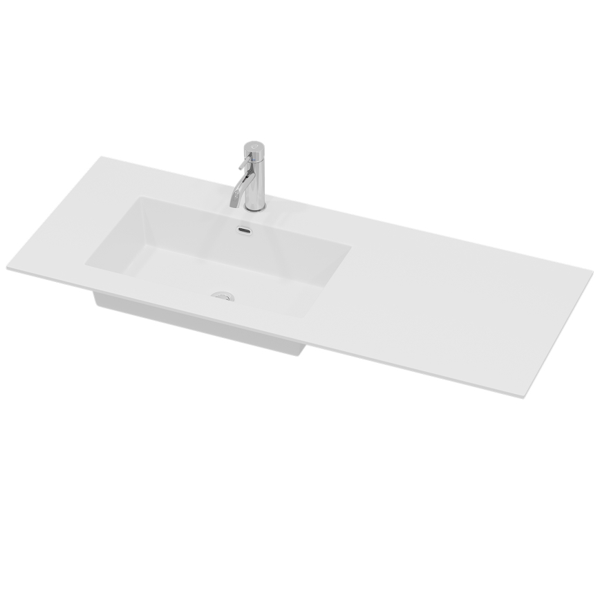 Mueble de baño con lavabo HELSINKI 115 cm lado izquierdo/blanco