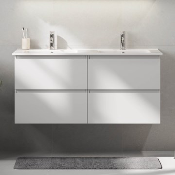 Mueble de baño con lavabo HELSINKI 120 cm, blanco