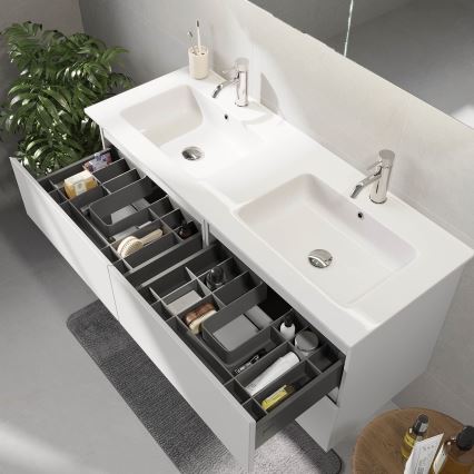 Mueble de baño con lavabo HELSINKI 120 cm, blanco