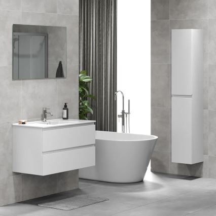 Mueble de baño con lavabo HENRY 91 cm blanco