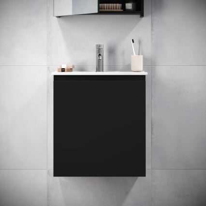 Mueble de baño con lavabo KENWOOD 51 cm, negro