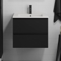 Mueble de baño con lavabo KENWOOD 61 cm, negro