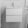 Mueble de baño con lavabo KENWOOD 61 cm, roble