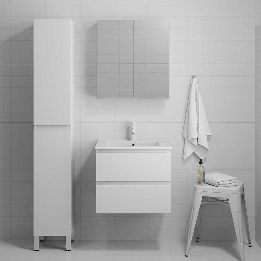 Mueble de baño con lavabo KENWOOD 61 cm, roble