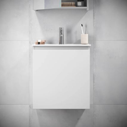 Mueble de baño con lavabo KENWOOD de 51 cm, blanco