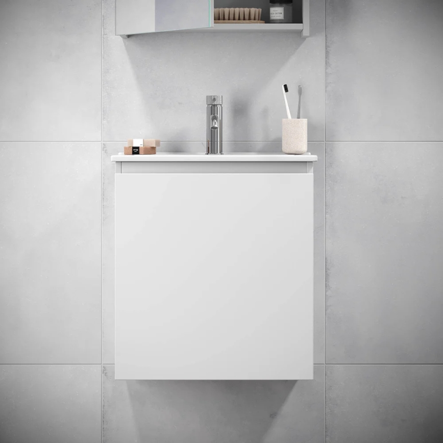 Mueble de baño con lavabo KENWOOD de 51 cm, blanco