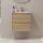 Mueble de baño con lavabo LYKE 60 cm, acabado roble