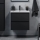 Mueble de baño con lavabo LYKE 60 cm, negro