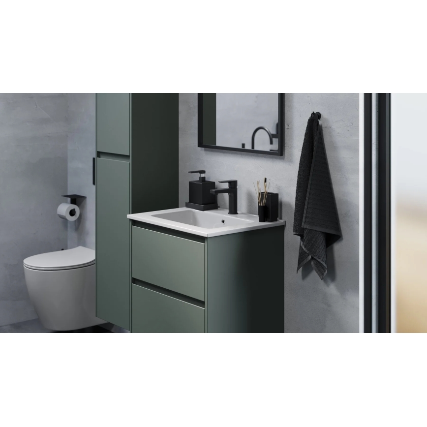 Mueble de baño con lavabo LYKE 60 cm, verde