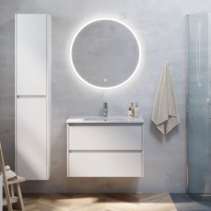 Mueble de baño con lavabo LYKE 80 cm blanco
