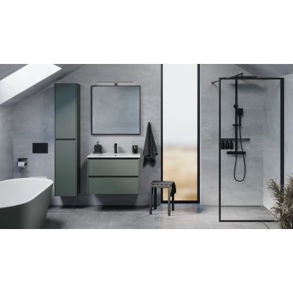 Mueble de baño con lavabo MOLDE de 80 cm, verde