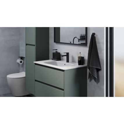 Mueble de baño con lavabo MOLDE de 80 cm, verde