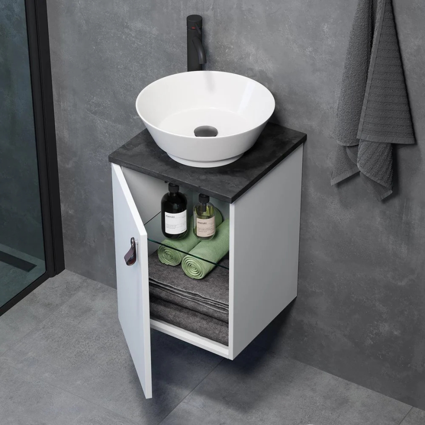 Mueble de baño con lavabo SOREN blanco