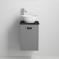 Mueble de baño con lavabo TAARNHOLM, gris