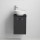 Mueble de baño con lavabo TAARNHOLM negro