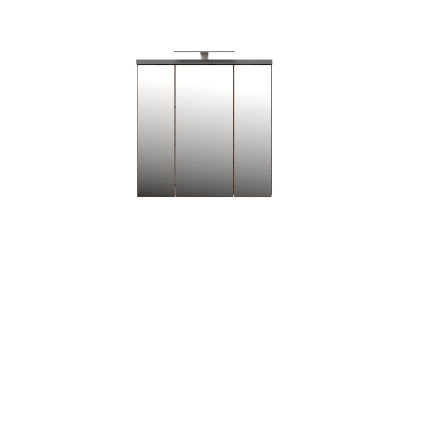 Mueble de baño de pared con espejo VENOM antracita/marrón