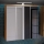 Mueble de baño de pared con espejo VENOM blanco/roble artisan