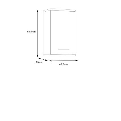 Mueble de baño de pared VENOM blanco/roble sonoma