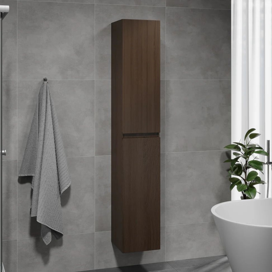 Mueble de baño KENWOOD 186 cm nogal