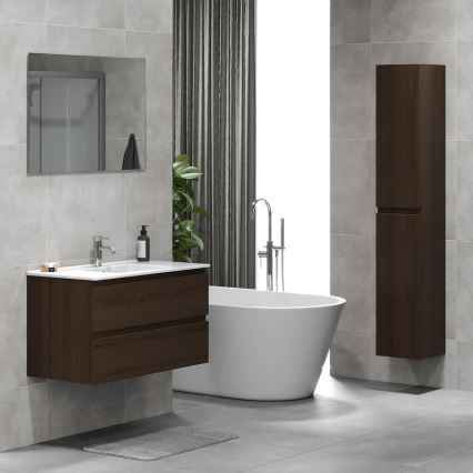 Mueble de baño KENWOOD 186 cm nogal