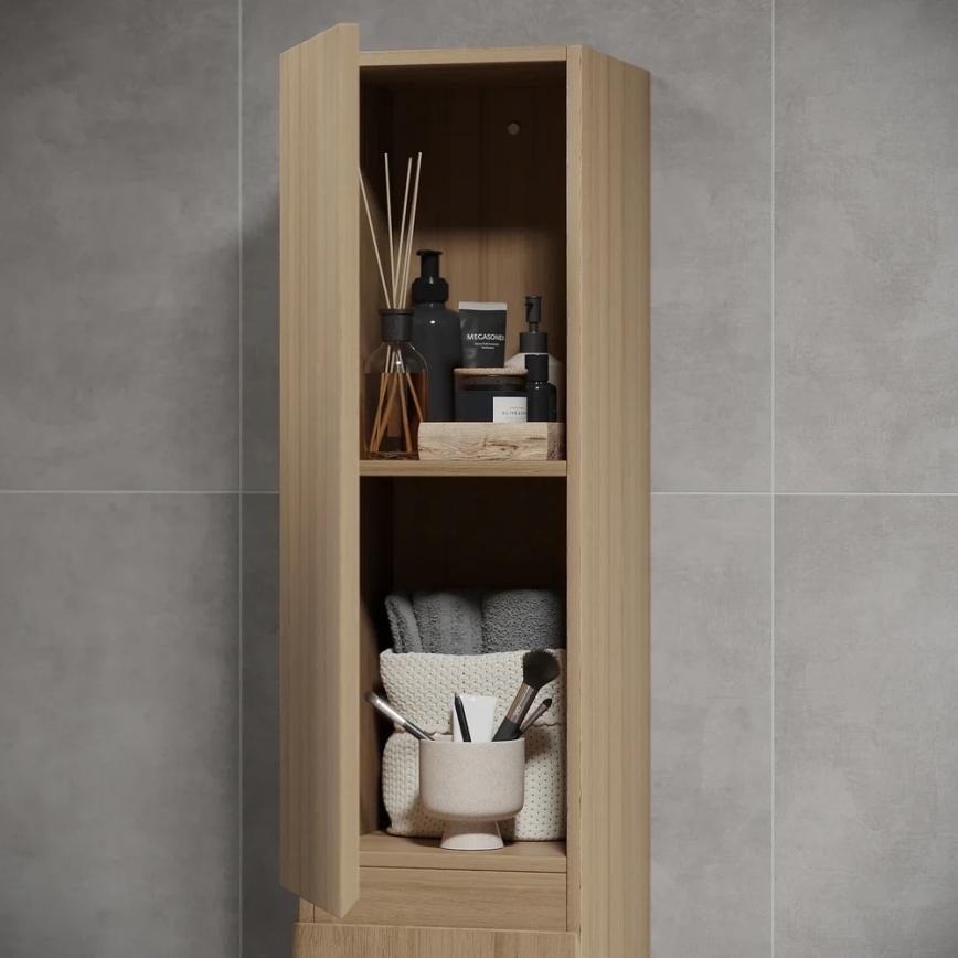 Mueble de baño KENWOOD 186 cm roble
