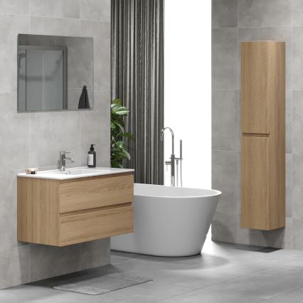Mueble de baño KENWOOD 186 cm roble