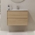 Mueble de baño LYKE con lavabo, 80 cm, roble