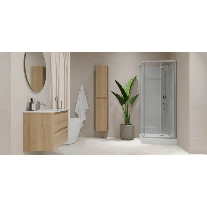 Mueble de baño MOLDE 174 cm en roble