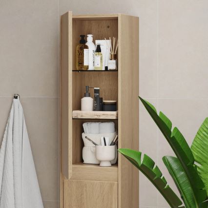 Mueble de baño MOLDE 174 cm en roble