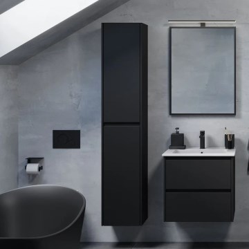 Mueble de baño MOLDE 174 cm negro