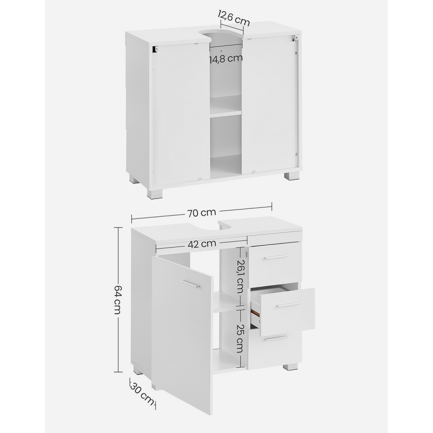 Mueble de baño NICO blanco