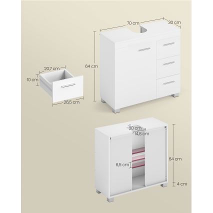 Mueble de baño NICO blanco