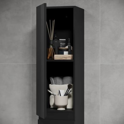 Mueble de baño OLIVER 186 cm mate negro