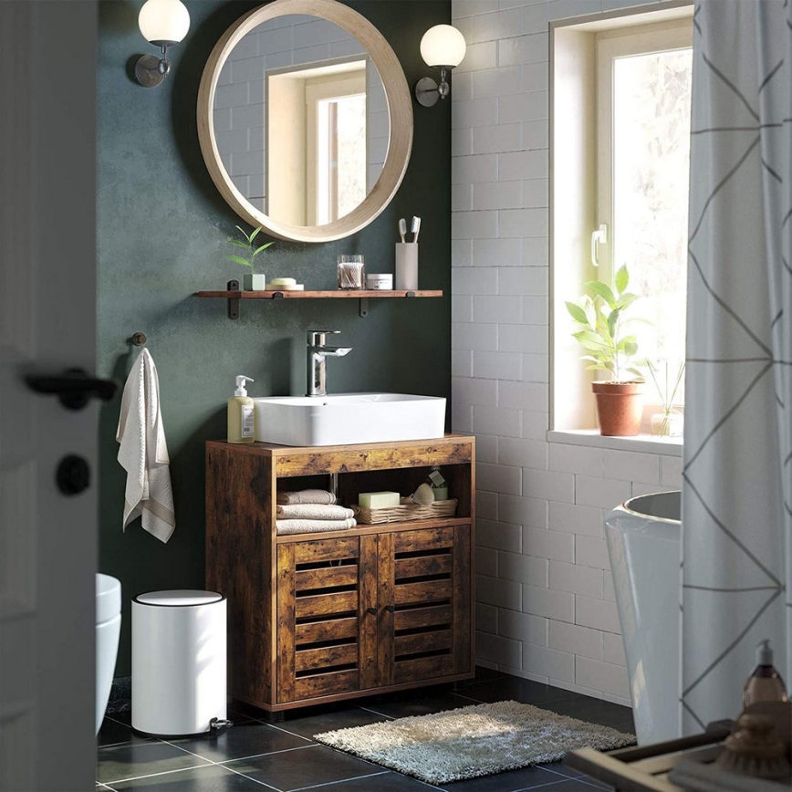 Mueble de baño RENE marrón