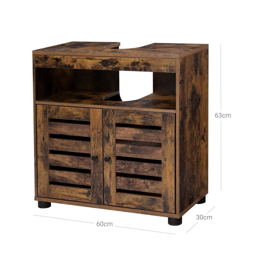 Mueble de baño RENE marrón