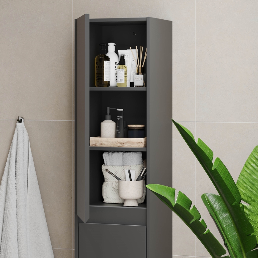 Mueble de baño TRONDHEIM 174 cm antracita