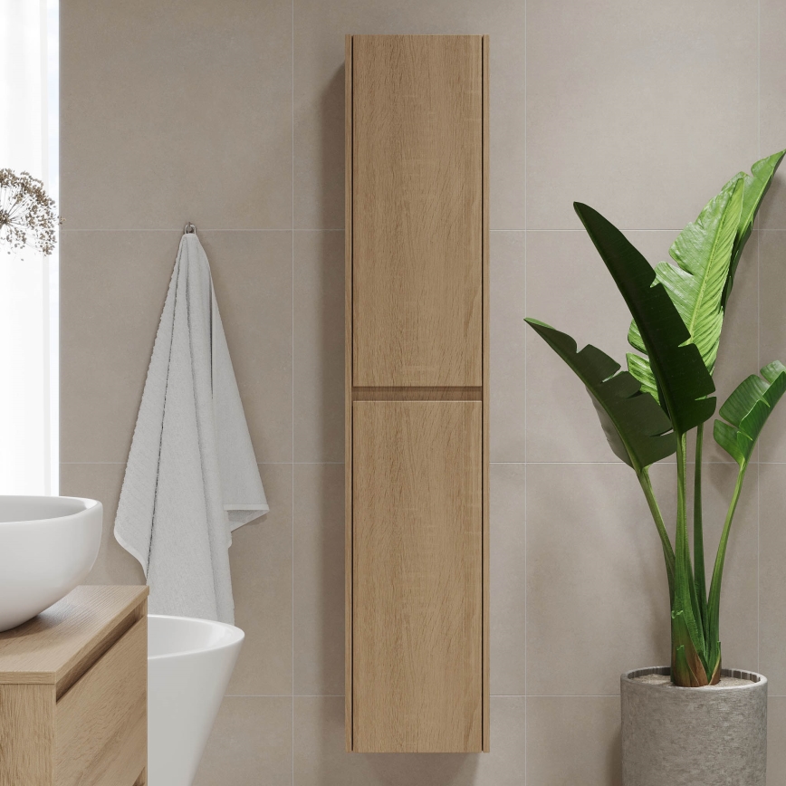 Mueble de baño TRONDHEIM 174 cm en roble