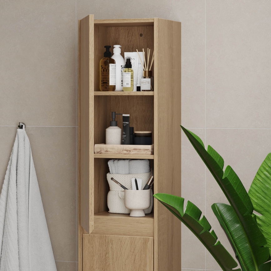 Mueble de baño TRONDHEIM 174 cm en roble