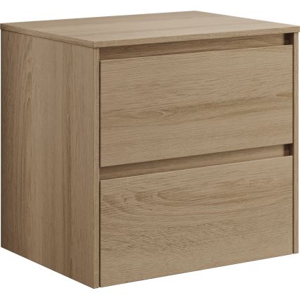 Mueble de baño TRONDHEIM para lavabo 60 cm, roble